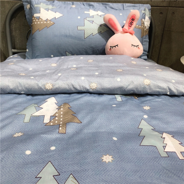 91家纺网 家纺一手货源 找家纺 棉生活 2019新款学生三件套 北欧森林