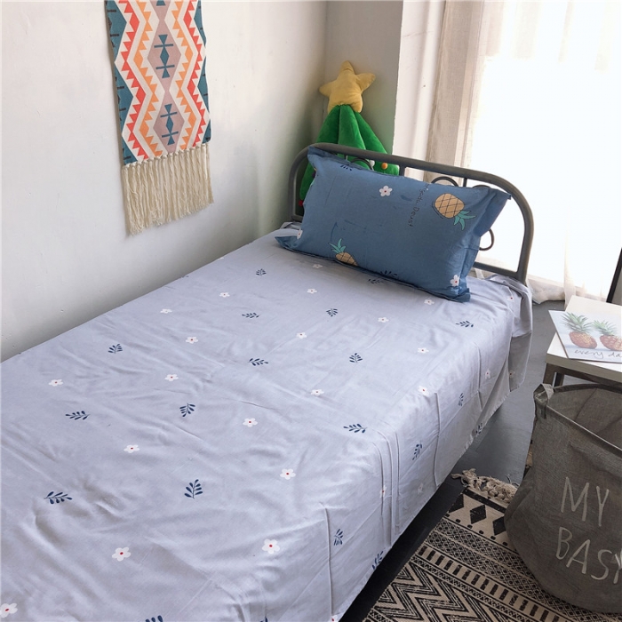 91家纺网 家纺一手货源 找家纺 棉生活 2019新款学生三件套 菠萝物语