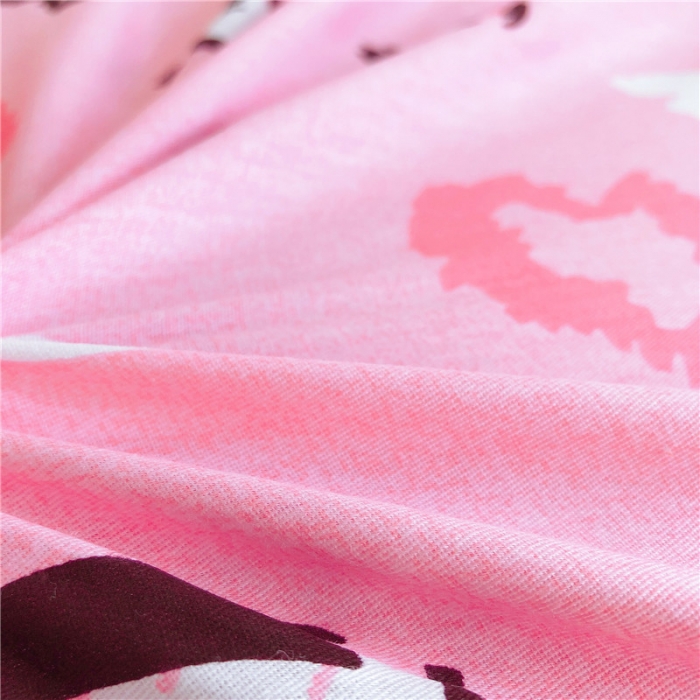 91家纺网 家纺一手货源 找家纺 棉生活 2019新款学生三件套 点击时尚粉