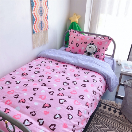 棉生活 2019新款学生三件套 点击时尚粉