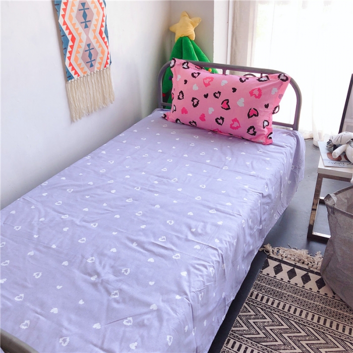 91家纺网 家纺一手货源 找家纺 棉生活 2019新款学生三件套 点击时尚粉