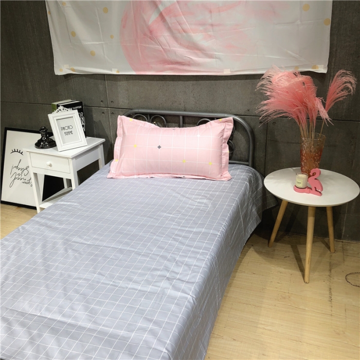 91家纺网 家纺一手货源 找家纺 棉生活 2019新款学生三件套 清新雨季