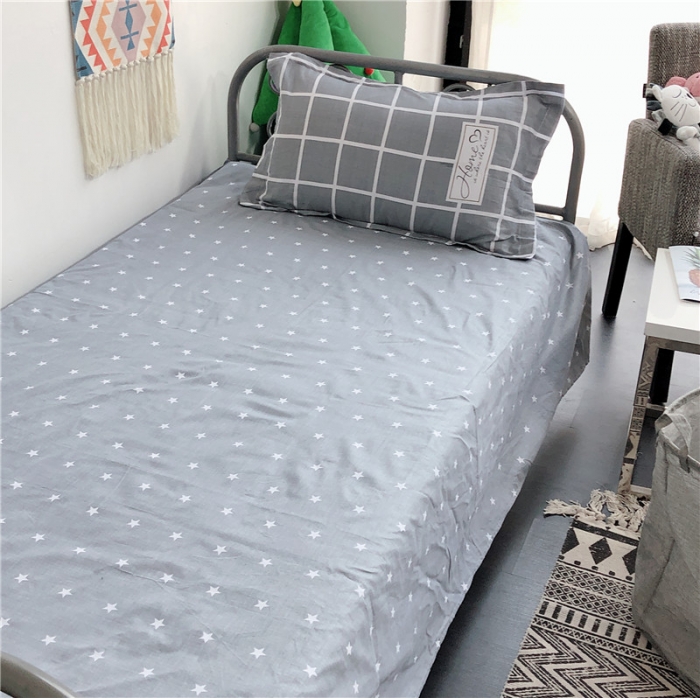 91家纺网 家纺一手货源 找家纺 棉生活 2019新款学生三件套 塞洛克灰