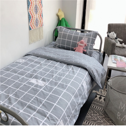 棉生活 2019新款学生三件套 塞洛克灰