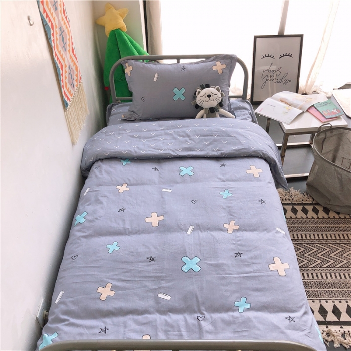 91家纺网 家纺一手货源 找家纺 棉生活 2019新款学生三件套 数学时代