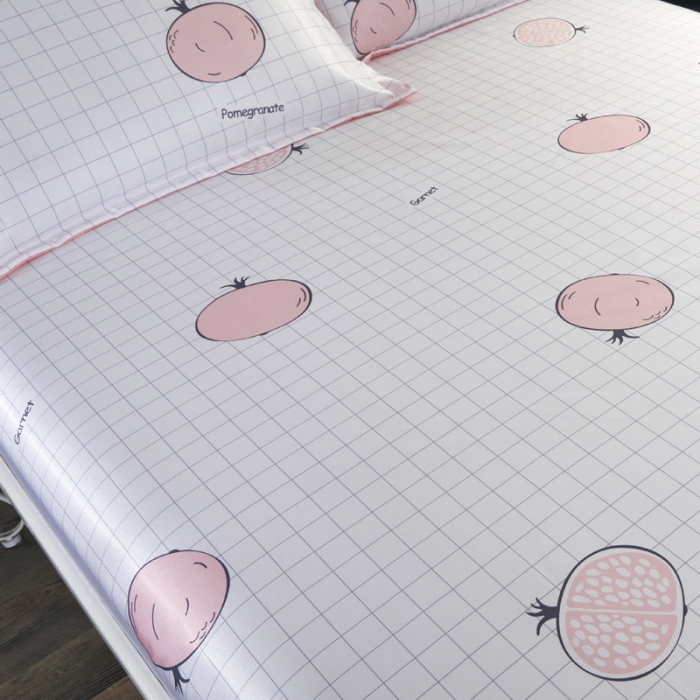 91家纺网 家纺一手货源 找家纺 麦柚家纺 100%全冰丝凉席 床笠款 小石榴