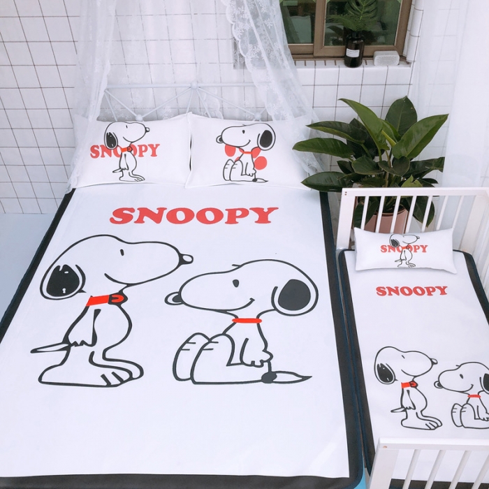 91家纺网 家纺一手货源 找家纺 麦柚家纺 2019新款凉感凉席snoopy