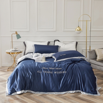 91家纺网 家纺一手货源 找家纺 （总）优悦生活馆 2019新款永恒水洗真丝四件套