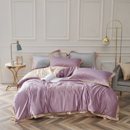 91家纺网 家纺一手货源 找家纺 （总）优悦生活馆 2019新款永恒水洗真丝四件套