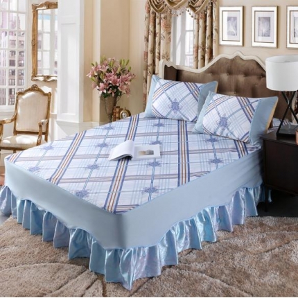 91家纺网 家纺一手货源 找家纺 （总）米莱 新款机洗床笠床裙凉席