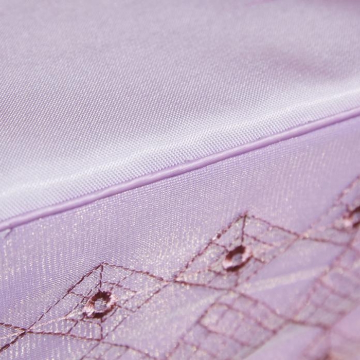 91家纺网 家纺一手货源 找家纺 米莱 2018凉席强推款水洗床笠带花边 秀色花开-紫