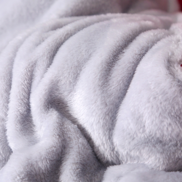 91家纺网 家纺一手货源 找家纺 米莱家纺 2018无印风双面法兰绒冬被 格调红