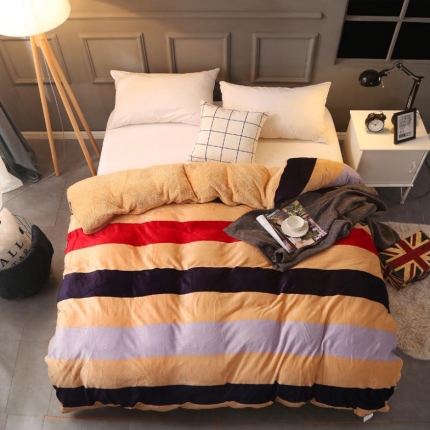 91家纺网 家纺一手货源 找家纺 （总）米莱家纺 2018新款加厚法莱绒单被套