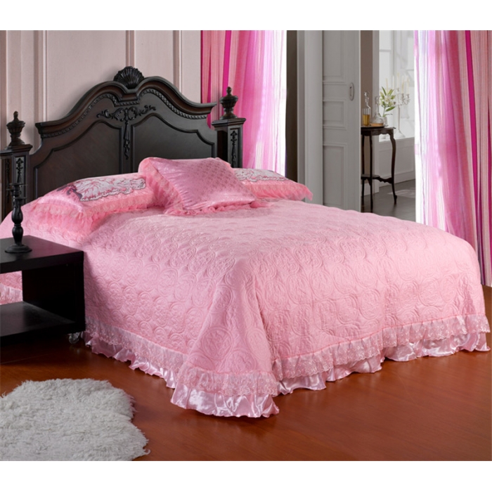 91家纺网 家纺一手货源 找家纺 晶缦家纺 婚礼进行时床盖四件套可配八件套