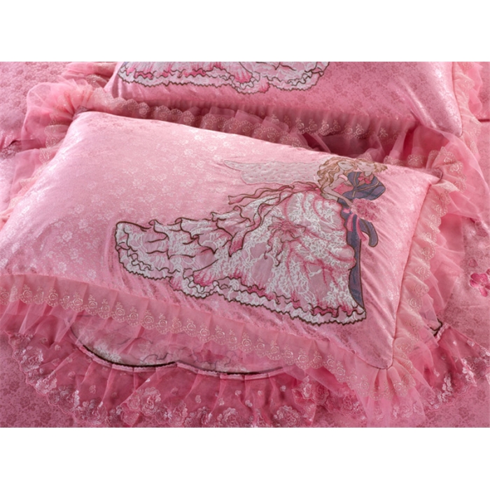 91家纺网 家纺一手货源 找家纺 晶缦家纺 婚礼进行时床盖四件套可配八件套