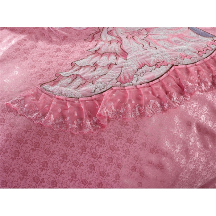 91家纺网 家纺一手货源 找家纺 晶缦家纺 婚礼进行时床盖四件套可配八件套