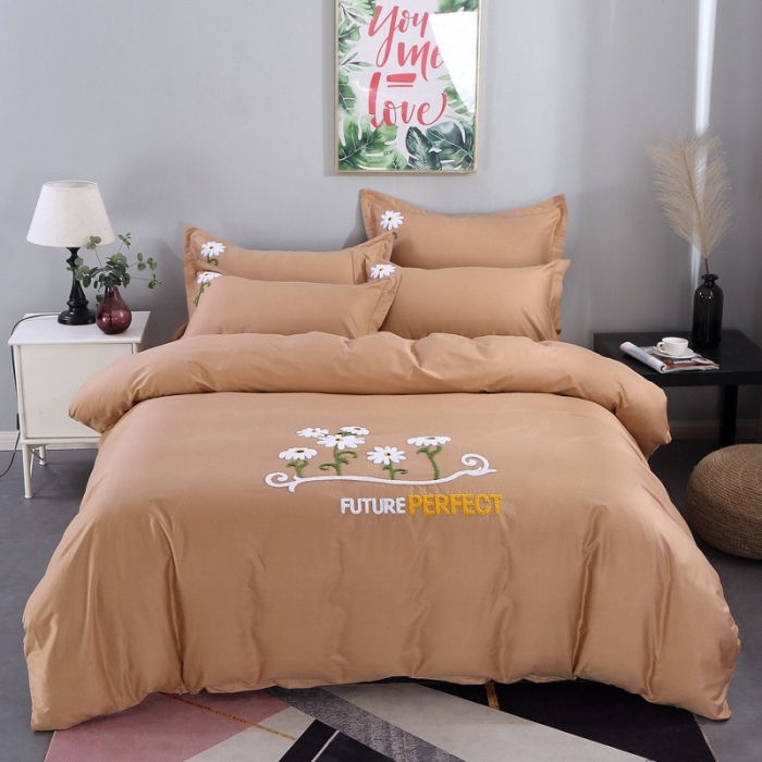 91家纺网 家纺一手货源 找家纺 13372田园风全棉毛巾绣四件套纯棉绣花四件套全棉刺绣四件套