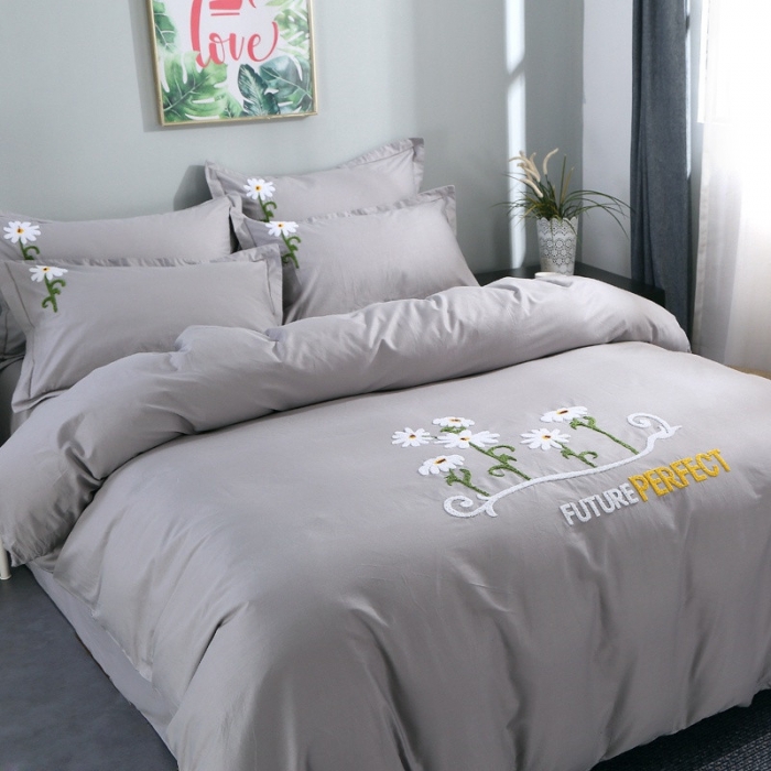 91家纺网 家纺一手货源 找家纺 13372田园风全棉毛巾绣四件套纯棉绣花四件套全棉刺绣四件套