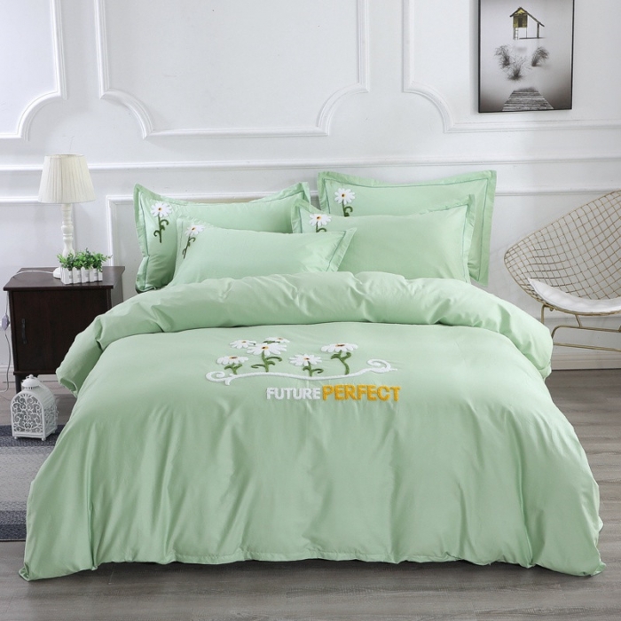 91家纺网 家纺一手货源 找家纺 13372田园风全棉毛巾绣四件套纯棉绣花四件套全棉刺绣四件套