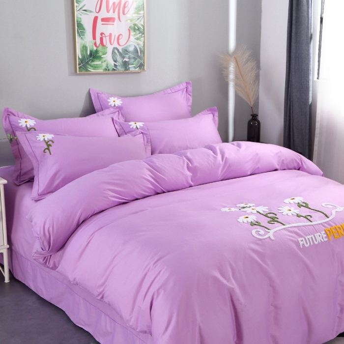 91家纺网 家纺一手货源 找家纺 13372田园风全棉毛巾绣四件套纯棉绣花四件套全棉刺绣四件套