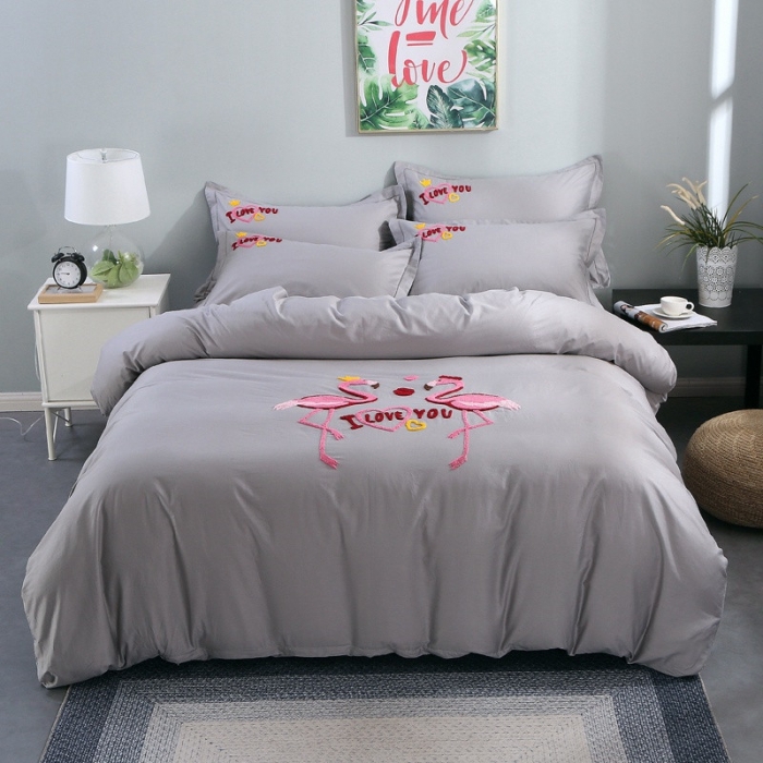 91家纺网 家纺一手货源 找家纺 13372田园风全棉毛巾绣四件套纯棉绣花四件套全棉刺绣四件套