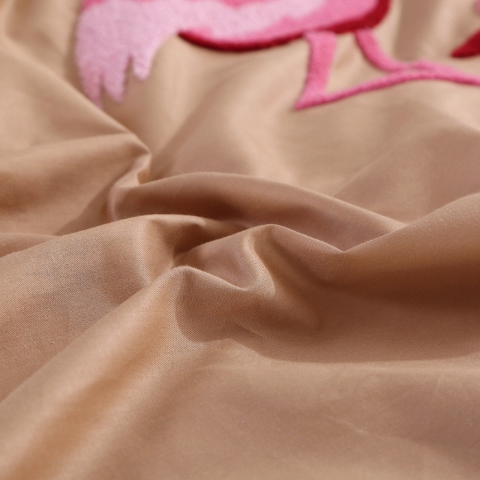 91家纺网 家纺一手货源 找家纺 幸福烈鸟13372田园风全棉毛巾绣四件套纯棉绣花四件套刺绣