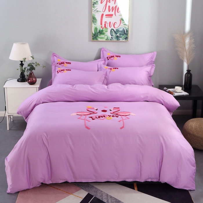 91家纺网 家纺一手货源 找家纺 13372田园风全棉毛巾绣四件套纯棉绣花四件套全棉刺绣四件套