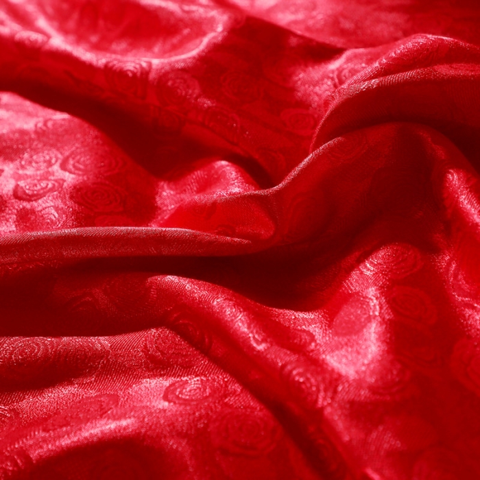 91家纺网 家纺一手货源 找家纺 总-2023新款60S天丝提花四件套 支全棉纯棉贡缎提花婚庆