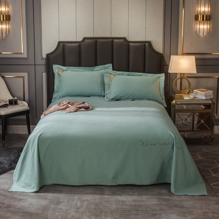 91家纺网 家纺一手货源 找家纺 （总）鼎飞 2019新款全棉磨毛绣花床单