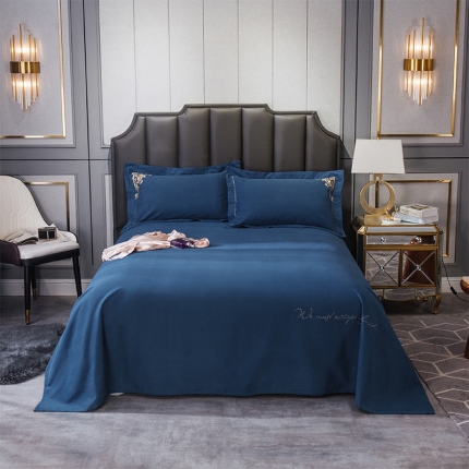 91家纺网 家纺一手货源 找家纺 （总）鼎飞 2019新款全棉磨毛绣花床单