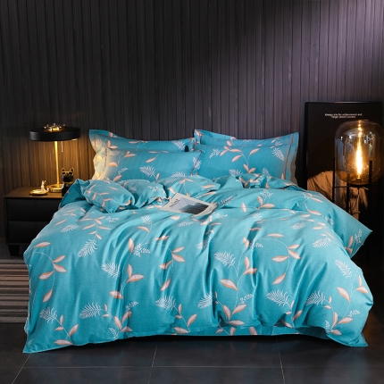 91家纺网 家纺一手货源 找家纺 （总）鼎飞 2019新款全棉印花磨毛四件套