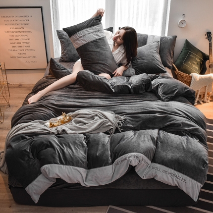 91家纺网 家纺一手货源 找家纺 （总）鼎飞 2019新款鼎飞丽芙绒工艺系列床笠款