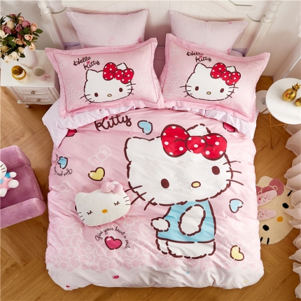 91家纺网 家纺一手货源 找家纺 （总）迪士尼家纺 KT全棉数码印花三四件套