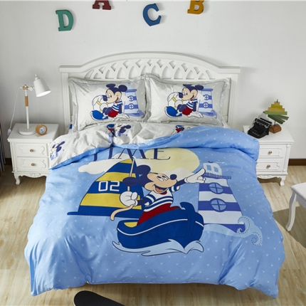 91家纺网 家纺一手货源 找家纺 （总）迪士尼家纺 2019新款亲肤棉平网聚酯纤维三四件套