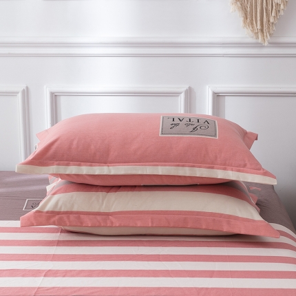 91家纺网 家纺一手货源 找家纺 （总）乐视家纺 2024新款全棉磨毛单品枕套一对