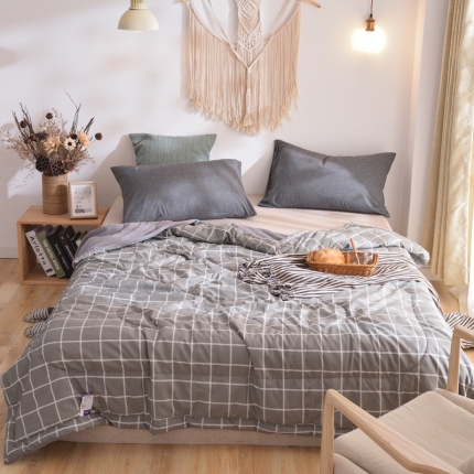 91家纺网 家纺一手货源 找家纺 （总）佑泽家纺 新款无印良品水洗棉夏被