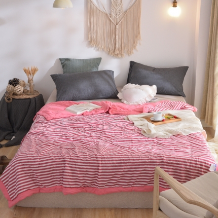 91家纺网 家纺一手货源 找家纺 （总）佑泽家纺 新款无印良品水洗棉夏被