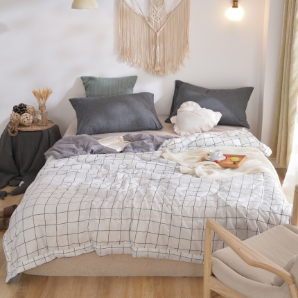 91家纺网 家纺一手货源 找家纺 （总）佑泽家纺 新款无印良品水洗棉夏被