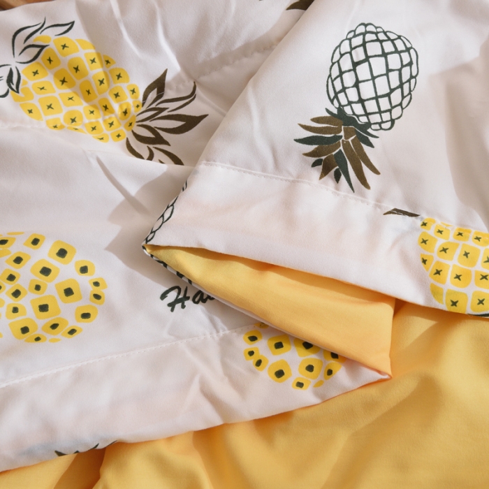 91家纺网 家纺一手货源 找家纺 佑泽家纺 新款无印良品水洗棉夏被 菠萝蜜