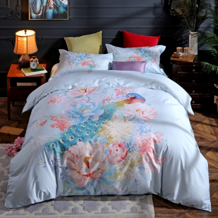 91家纺网 家纺一手货源 找家纺 （总）帅露家纺 2019新款13372平网印花四件套