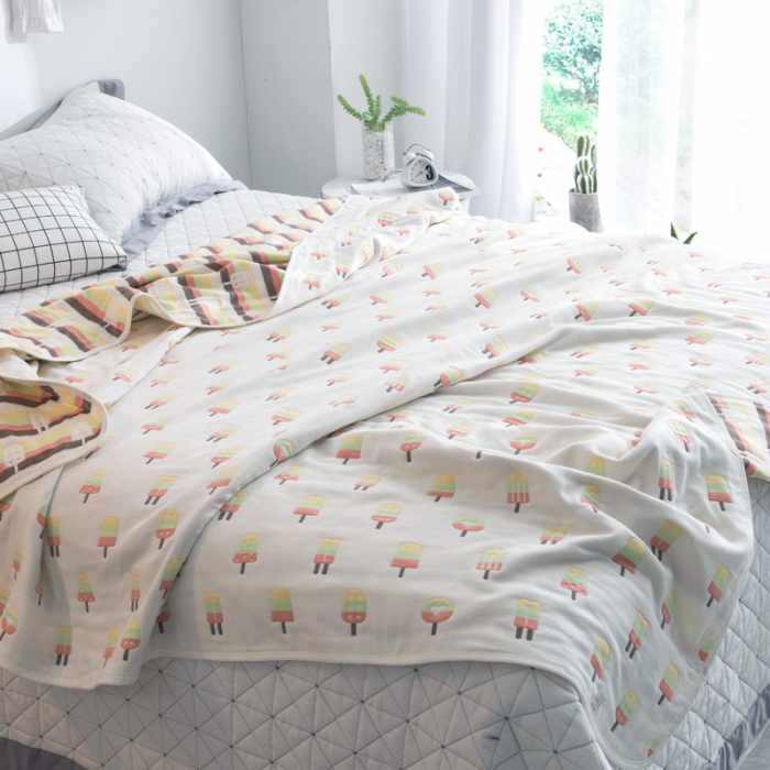 91家纺网 家纺一手货源 找家纺 朴尔家纺 夏季毛巾被纯棉毛毯被夏被毯子空调被冰棍