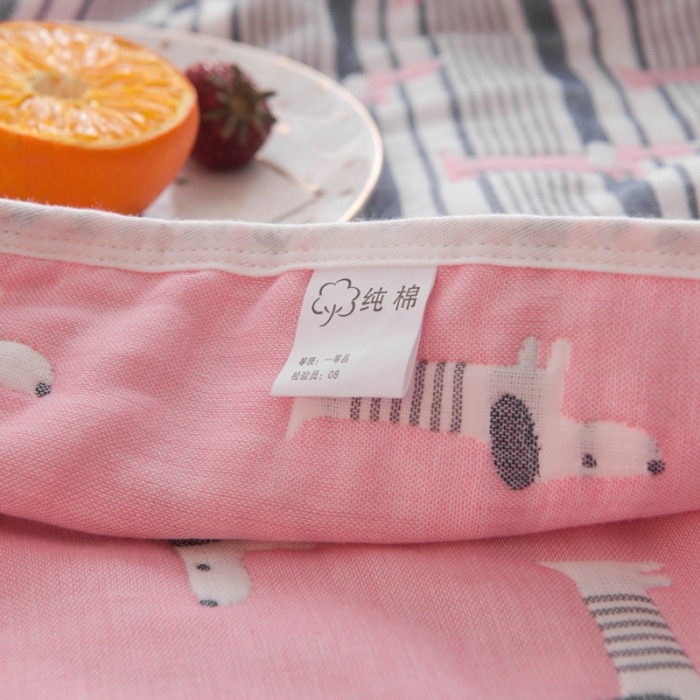 91家纺网 家纺一手货源 找家纺 朴尔家纺 夏季毛巾被纯棉毛毯被夏被毯子空调被宠物狗-粉