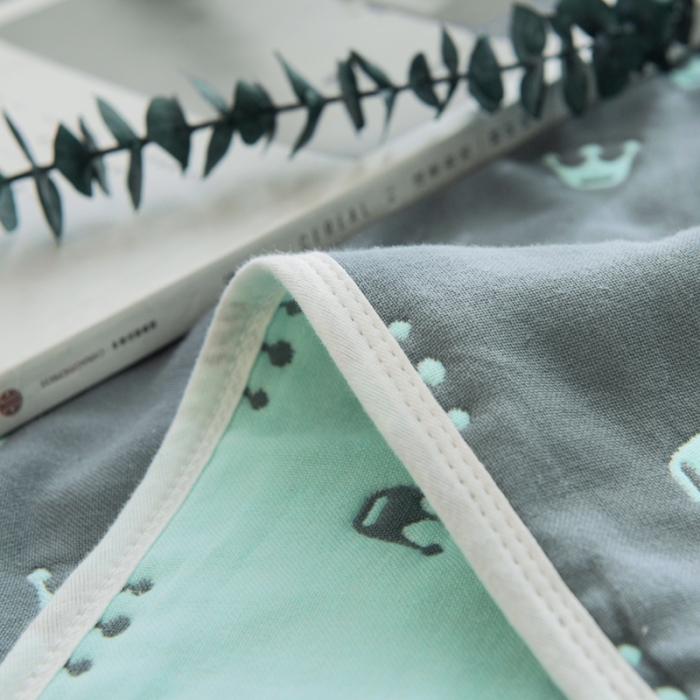 91家纺网 家纺一手货源 找家纺 朴尔家纺 夏季毛巾被纯棉毛毯被夏被毯子空调被 皇冠-灰