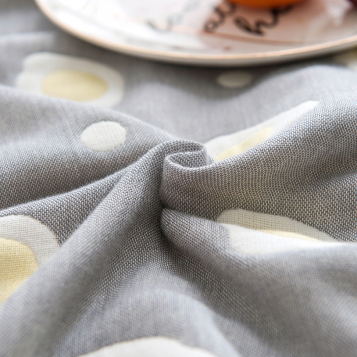 91家纺网 家纺一手货源 找家纺 朴尔家纺 夏季毛巾被纯棉毛毯被夏被毯子空调被 煎蛋-灰