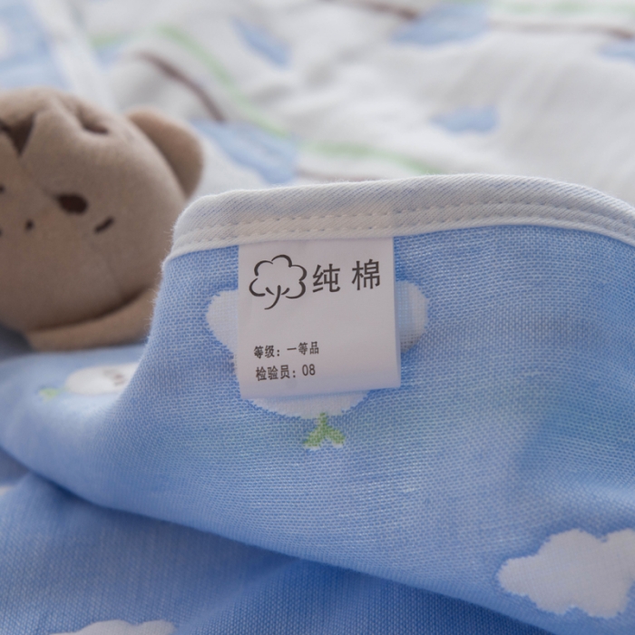 91家纺网 家纺一手货源 找家纺 朴尔家纺 夏季毛巾被纯棉毛毯被夏被毯子空调被日式彩云-兰