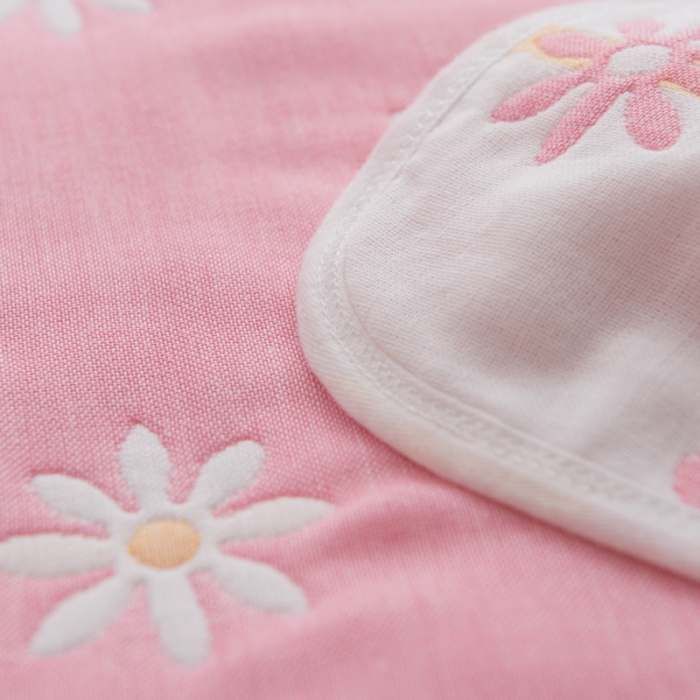 91家纺网 家纺一手货源 找家纺 朴尔家纺 夏季毛巾被纯棉毛毯被夏被毯子空调被 小雏菊-粉