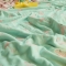 91家纺网 家纺一手货源 找家纺 朴尔家纺 夏季毛巾被纯棉毛毯被夏被毯子空调被 火烈鸟-浅蓝
