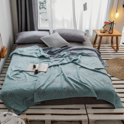 91家纺网 家纺一手货源 找家纺 （总）朴尔家纺双层纱毛巾被全棉纱布夏被空调被毛毯提花盖毯