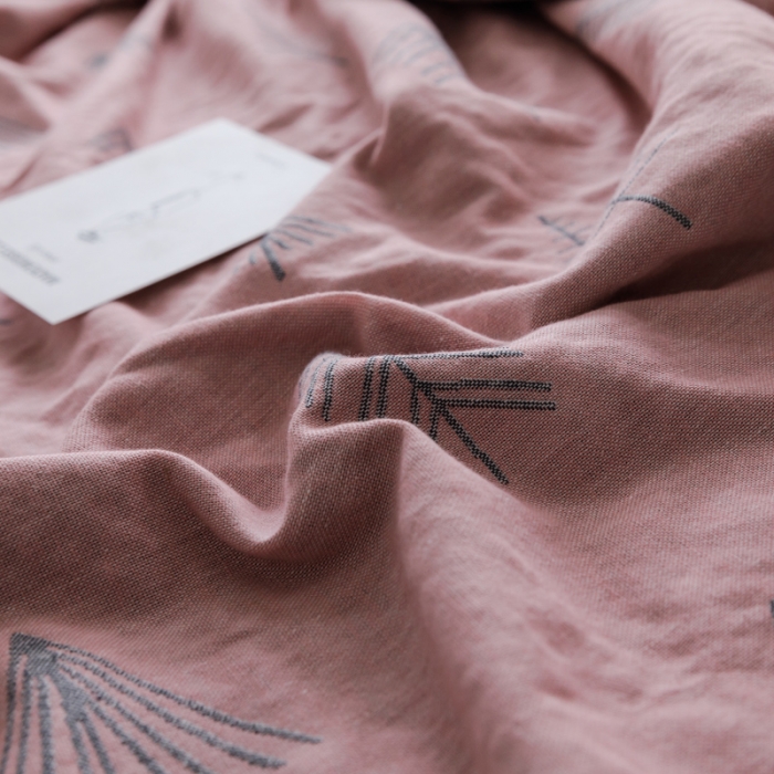 91家纺网 家纺一手货源 找家纺 朴尔家纺双层纱毛巾被全棉纱布夏被空调被毛毯提花盖毯 松柏粉