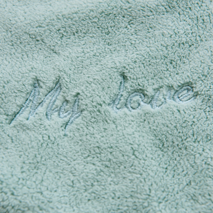 91家纺网 家纺一手货源 找家纺 朴尔 情侣毛巾家用干发速干创意北欧风洗脸吸水不掉毛纯色-墨绿